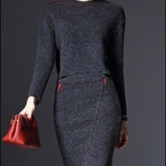 Other - Gray 2-Piece Wool Skirt Set